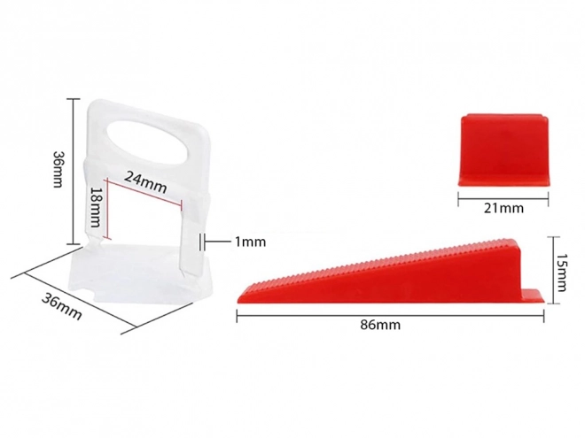 Système de nivellement pour carrelage avec 200 pièces