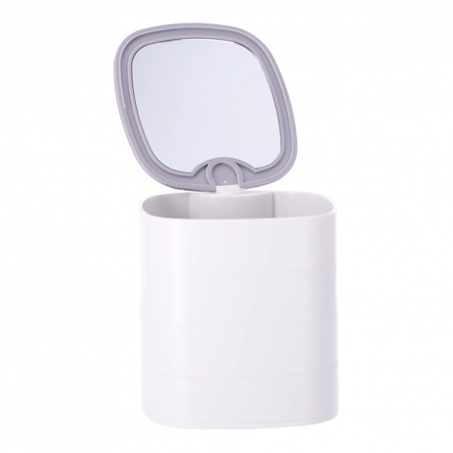 Boîte à bijoux multicolore, organisateur premium - blanc