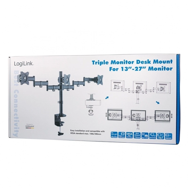 Support pour trois moniteurs LogiLink