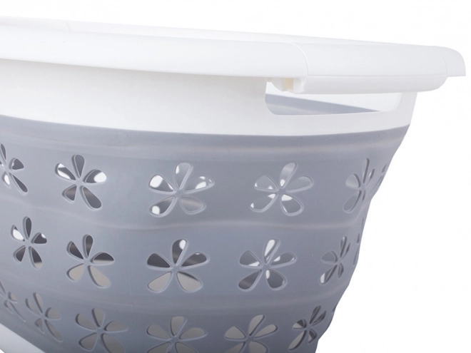 Bassine en silicone pliable pour linge