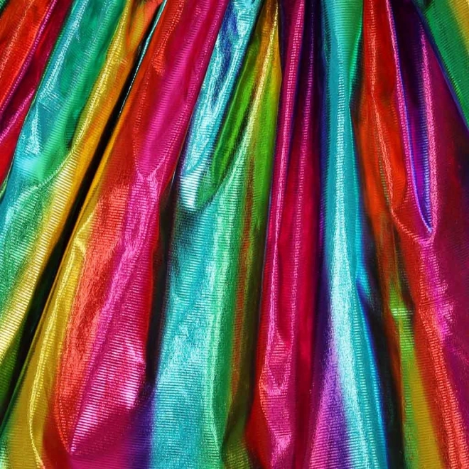 Costume de licorne avec jupe arc-en-ciel et diadème