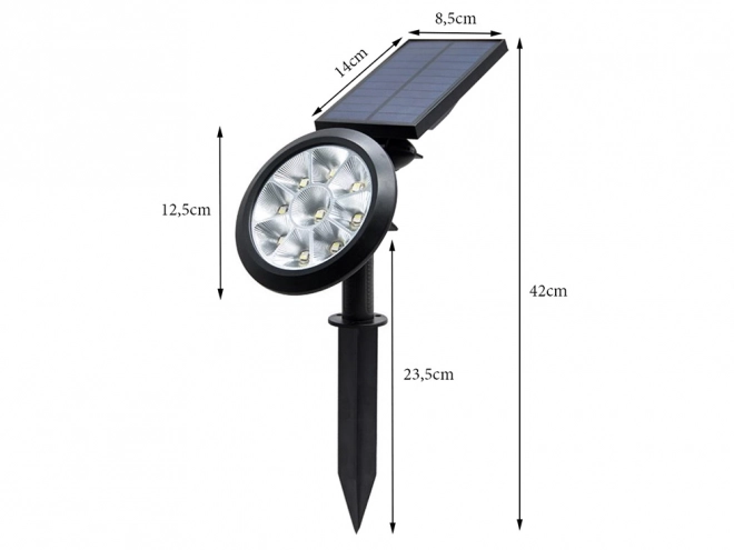Lampe de jardin solaire RGBW