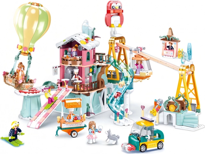 Grande station hivernale pleine d’attractions