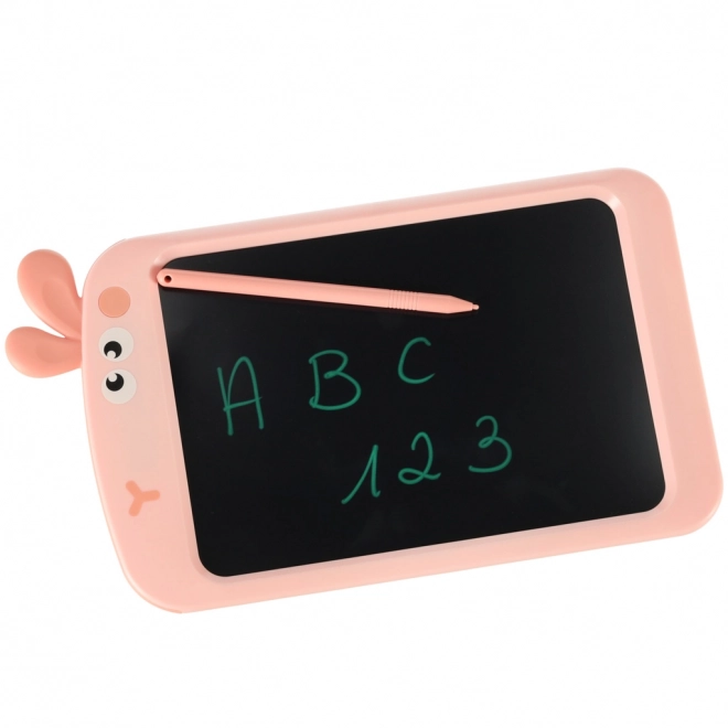 Tablette de dessin avec lapin 8,5' rose