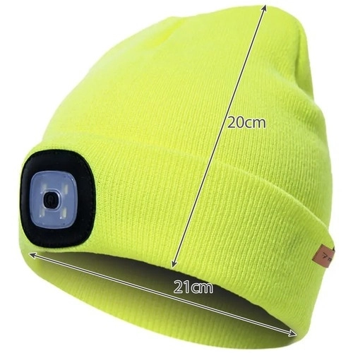 Bonnet d'hiver avec lampe - jaune Trizand 22664