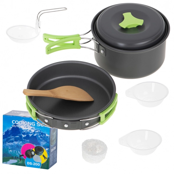 Kit de cuisine de camping avec casserole et poêle XL