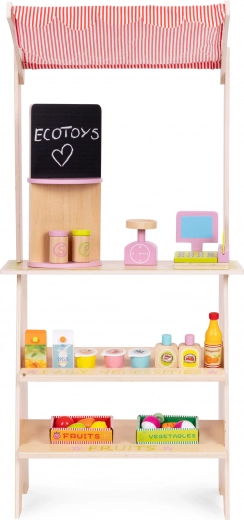 Structure en bois stable avec auvent
