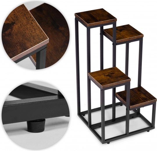 Acier durable et surface à décor bois