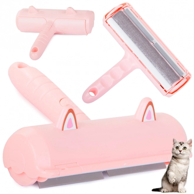 Rouleau rose pour enlever les poils