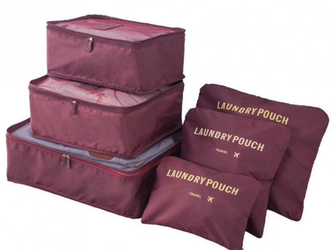 Organisateurs de voyage en filet pour bagage x6