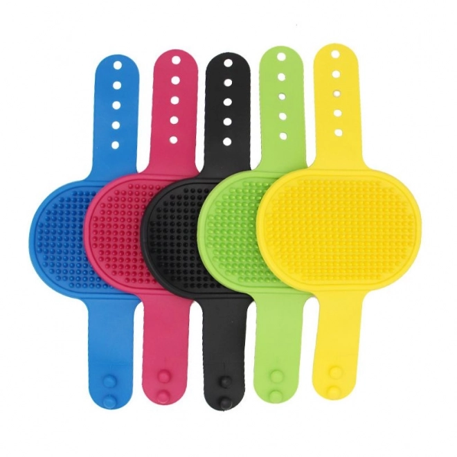 Brosse de massage pour chiens - vert