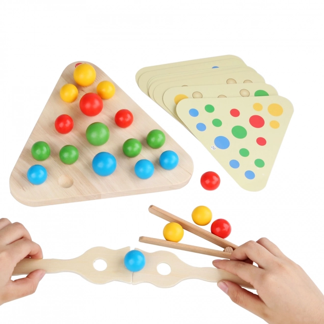 Lucy & Leo Triangle magique 2en1 - jeu en bois avec modèles