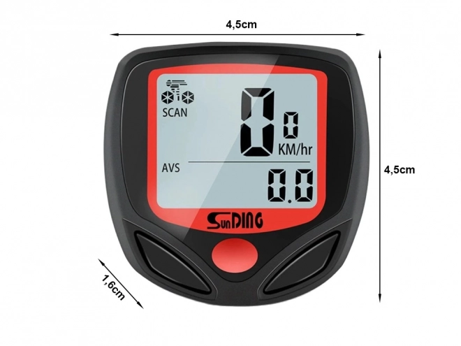 Compteur de vélo étanche avec 14 fonctions