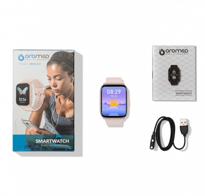 ORO Fit Pro GT Smartwatch Rose