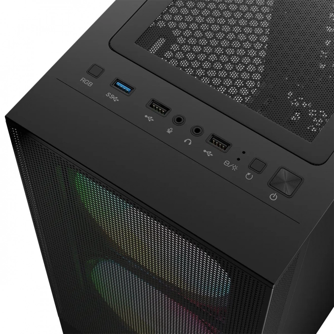 Boîtier Arya ARGB USB 3.0 Midi Tour Noir