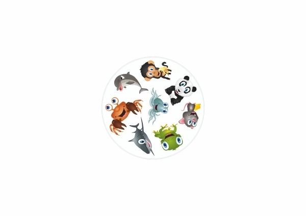 Jeux de Kubík avec les animaux 3 en 1 dans une boîte en métal