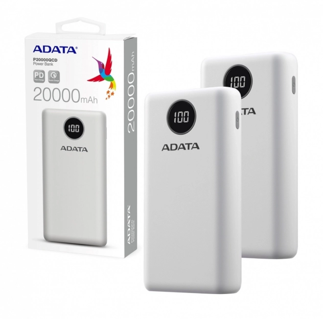 Powerbank P20000QCD 20000mAh blanc QC/PD