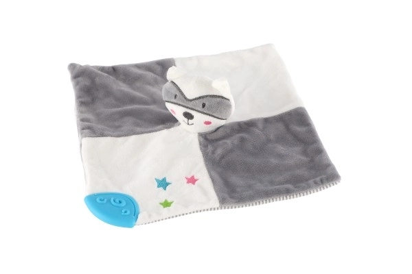 Raton Laveur en Peluche Dormeur avec Hochet 20x20 cm