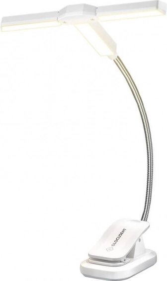 Lampe de lecture à trois têtes Glocusent USB-C blanche