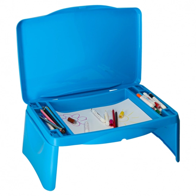 Table de voiture pour enfants avec espace de rangement – Bleu