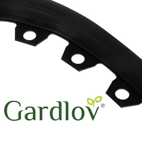 Bordure de jardin 6 cm x 10 m noire