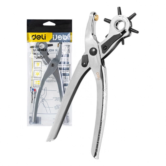 Perforatrice pour cuir 9" Deli Tools EDL1919C (argent)