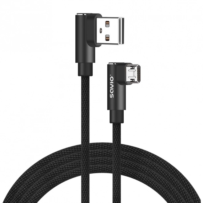 Câble avec connecteur USB Micro USB - USB A 2m des deux côtés