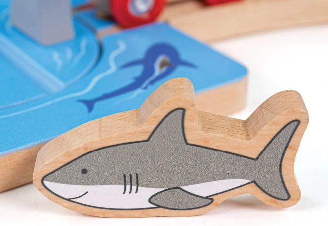 Deux figurines de requins robustes