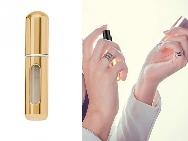 Vaporisateur de voyage avec atomiseur de parfum 5ml distributeur de parfum – doré