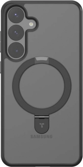 Coque de téléphone Torras Ostand Spin pour Samsung S25 noire