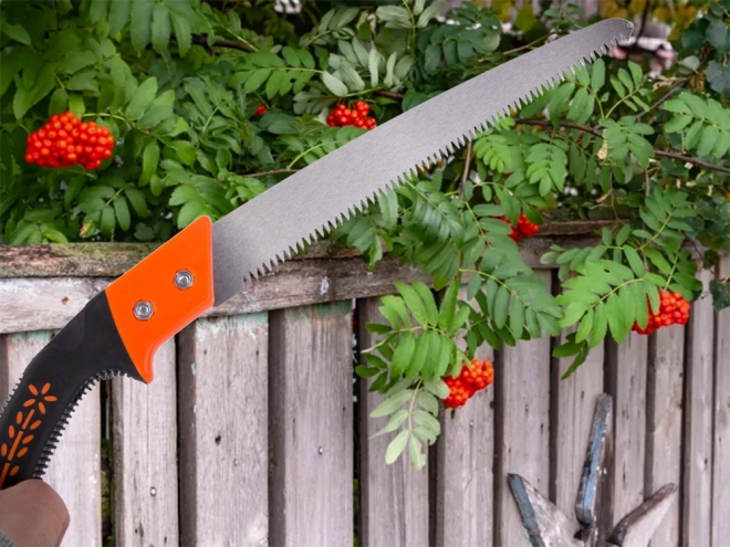 Scie à main de jardin avec étui
