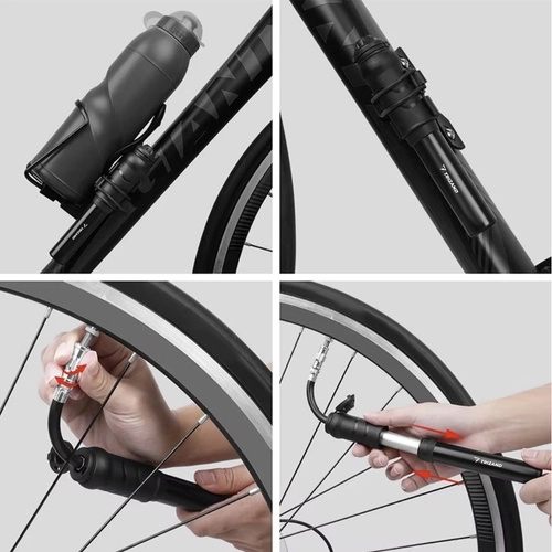Pompe à vélo manuelle avec support Trizand