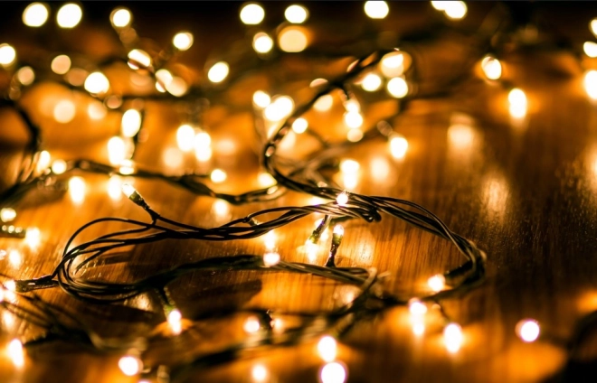 Guirlande lumineuse LED 10m 100LED blanc chaud