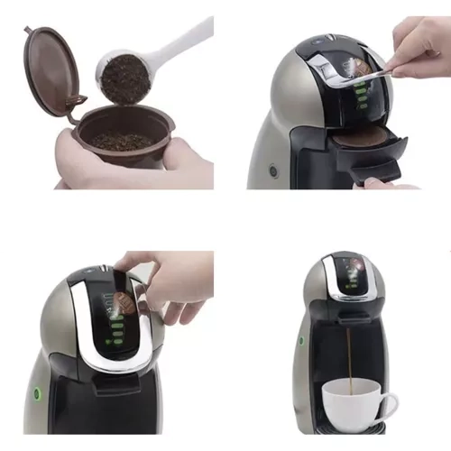 Capsules de café réutilisables - 6 pièces. Ruhhy 23028