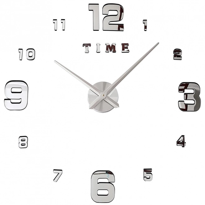 Horloge murale autocollant 3D XXL 130 cm silencieuse