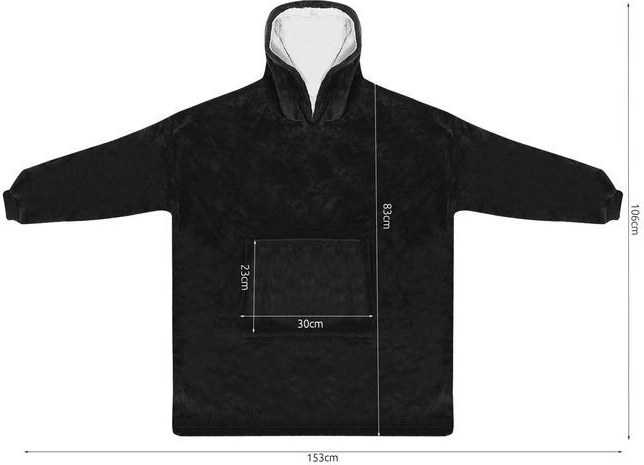 Coupe oversize universelle 190 × 120 cm