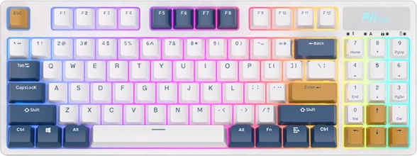 clavier mécanique Royal Kludge RK89 RGB blanc