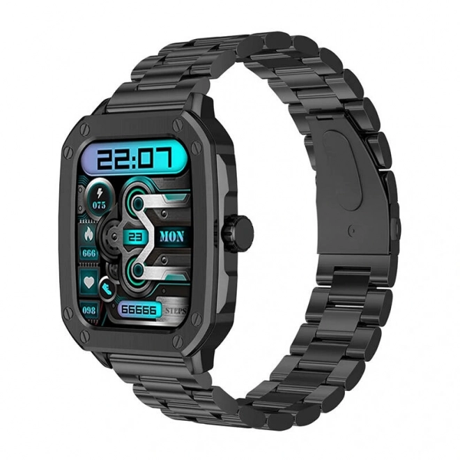 Montre intelligente Blitzwolf BW-GTC3 (noir/acier noir)