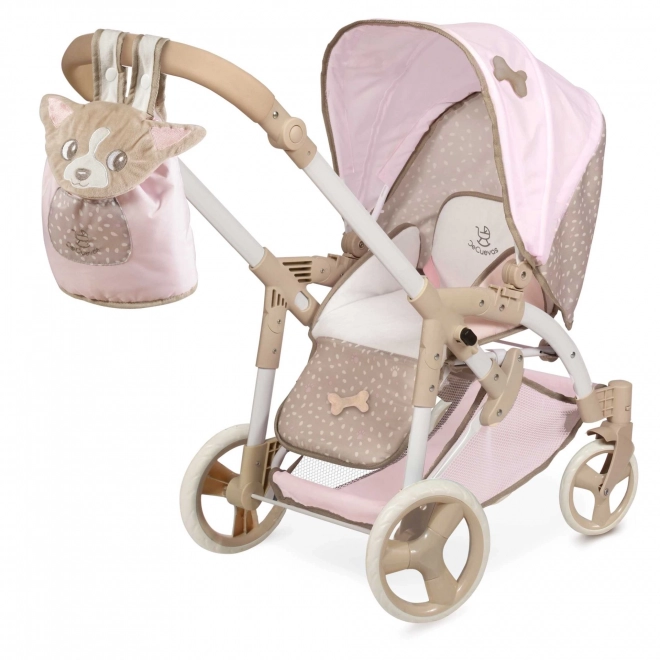 DeCuevas 81643 Poussette pliable pour poupées 3 en 1 avec sac de transport DIDI 2021 - 75 cm
