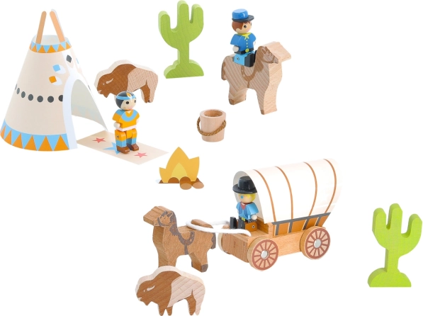 Jeujura figurines en bois Far West