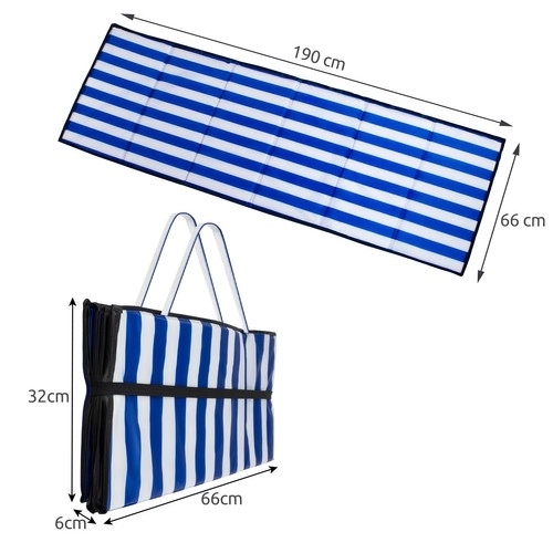 Tapis de plage pliable pour plages de galets