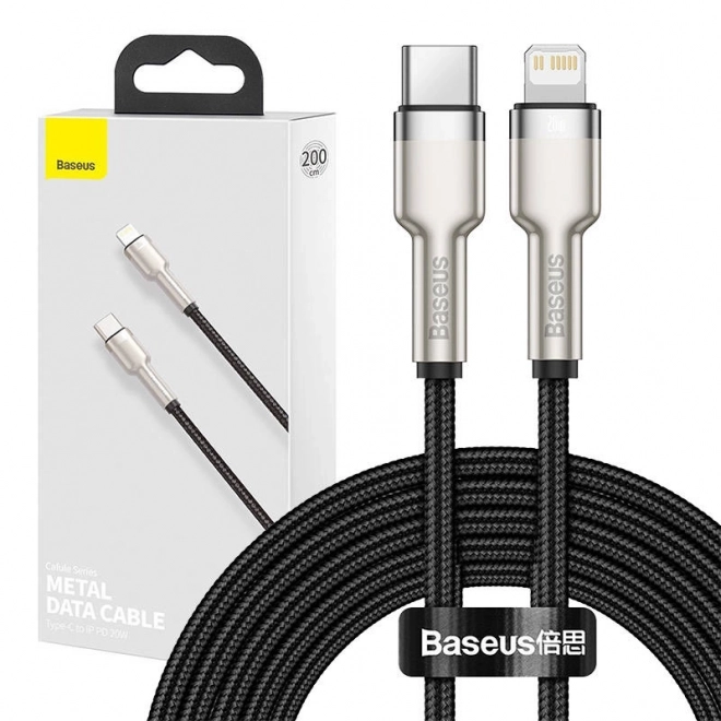 Baseus USB-C vers Lightning câble Cafule 20W, 2m noir