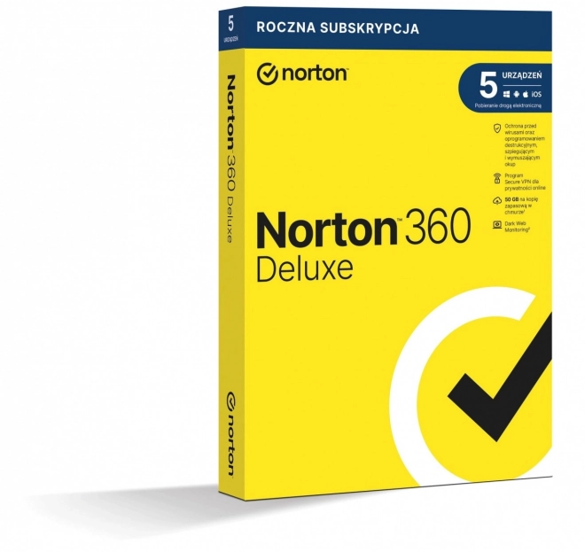 Norton 360 Deluxe - 50 Go de sauvegarde pour 1 an pour 5 appareils