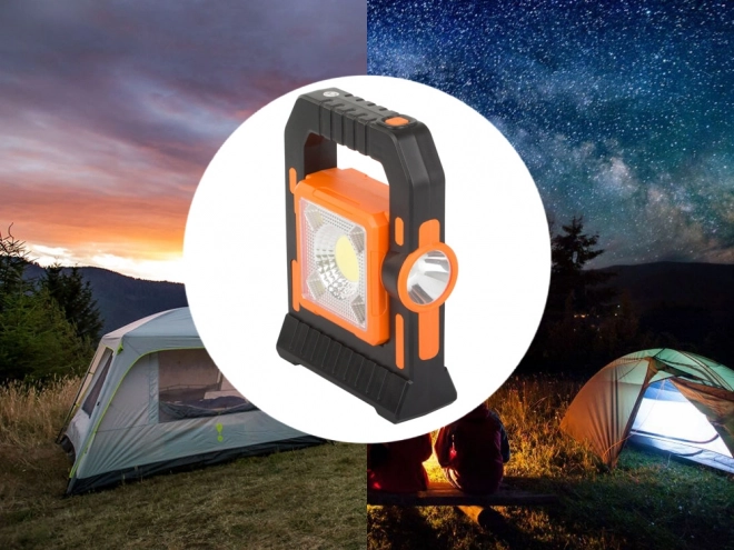 Lumière LED de camping solaire avec batterie rechargeable