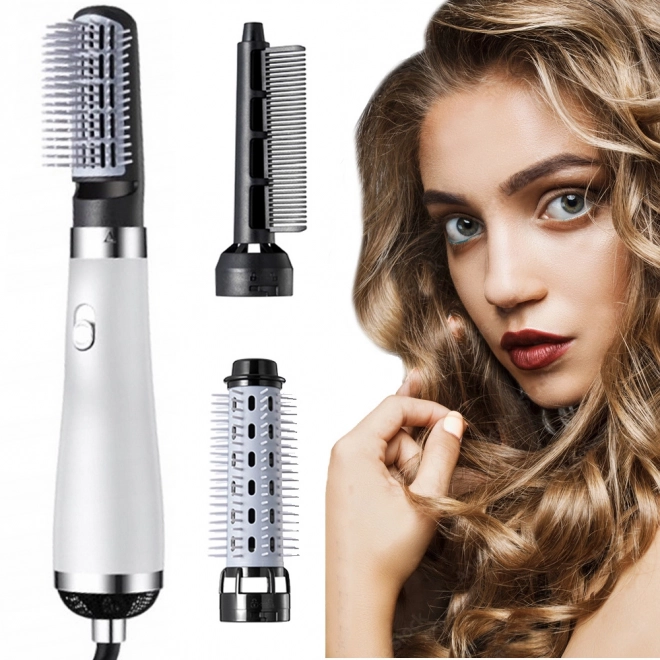 Brosse à cheveux multifonctionnelle 3-en-1 pour coiffer et lisser
