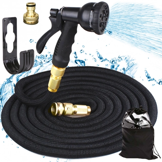 Tuyau de jardin extensible avec pulvérisateur multifonction 30 m