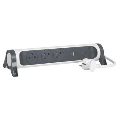 Câble rallonge avec protection contre les surtensions et USB A/C, 1,5 m