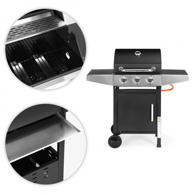 Barbecue de jardin à gaz avec 3 brûleurs