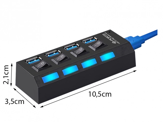 Hub USB avec 4 ports USB 3.0