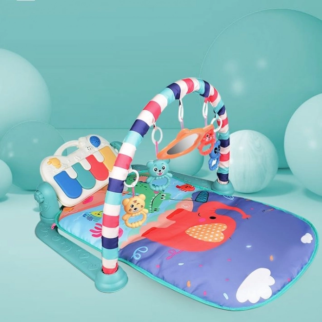 Tapis éducatif pour tout-petits avec piano - vert, modèle II